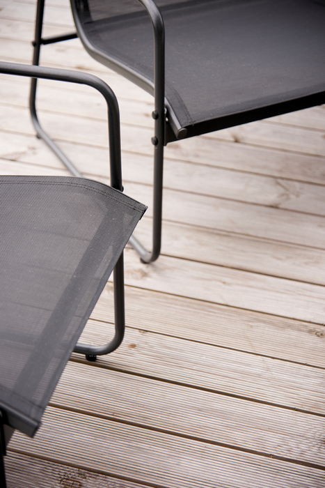 Sofasæt stål sort 4 dele - Envy